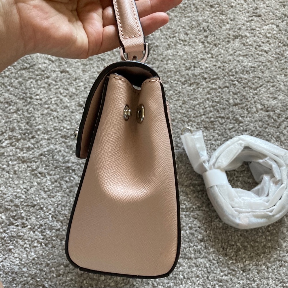 Michael Kors mini Ava crossbody bag crystal ballet pink NWT - Picture 6 of 9